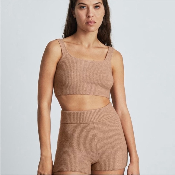 Everlane The Cozy Stretch cropped Tank sz L NWT - Picture 1 of 12